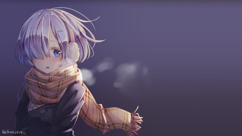 real people, scarf, Re:Zero Kara Hajimeru Isekai Seikatsu, art and craft, warm clothing, female likeness, 2K, one person, three quarter length, portrait