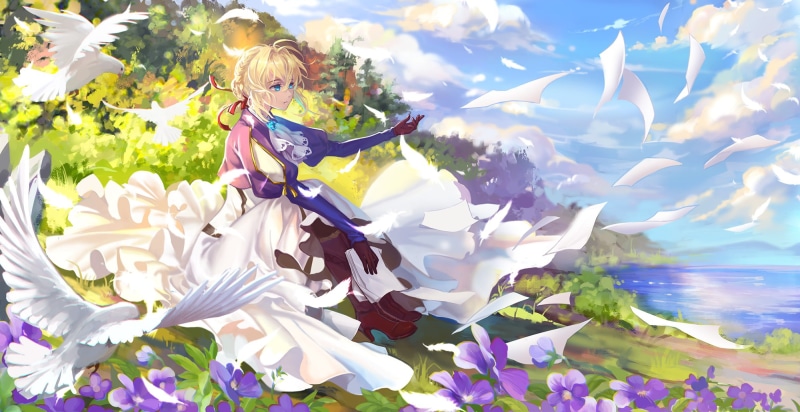 1080P, Anime, Violet Evergarden (Character), Violet Evergarden