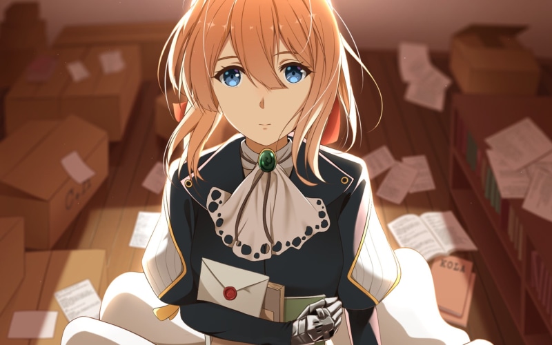 human representation, indoors, food and drink, holding, representation, day, Anime, looking at camera, one person, creativity, blond hair, Blue Eyes, Blonde