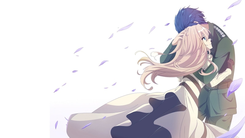 women, art and craft, motion, nature, white background, animal wildlife, hairstyle, Violet Evergarden (Character), Anime, flying, 1080P, group of animals