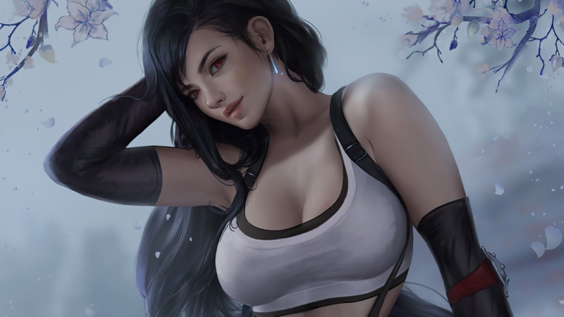 Final Fantasy VII, video game girls, brunette, video game characters, 1080P, fantasy girl, Tifa Lockhart