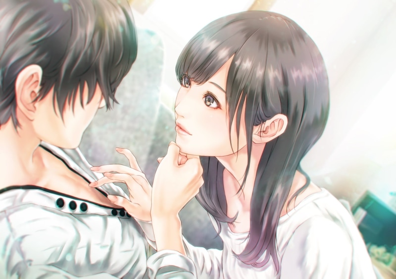 adult, beautiful woman, lifestyles, anime couple, women, beauty, 720P, fashion, portrait, two people, young adult, semi realistic, real people, cute, hair