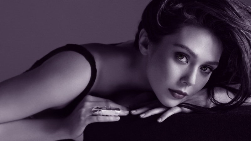 720P, monochrome, actress, Elizabeth Olsen, women, closeup