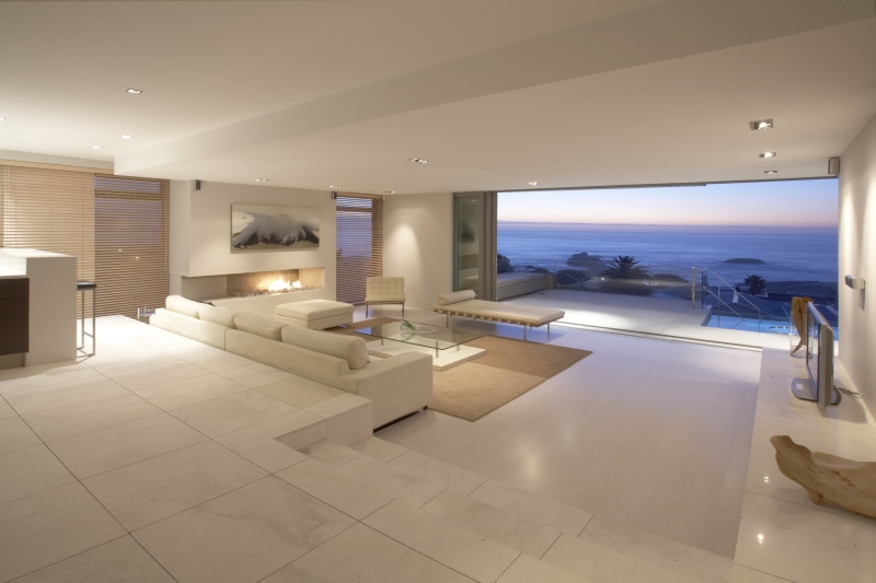 sofas, penthouse, suite, sea, 4K, design, ocean, landscape, room, apartment, interior, balcony, desk