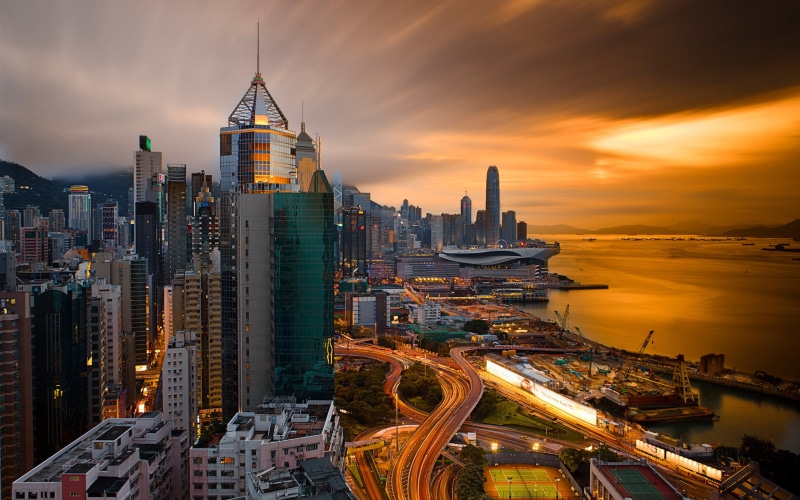 night, desktop, hong, china, kong, 2K, pc, mobile, city, hd, laptop, phones, tablet