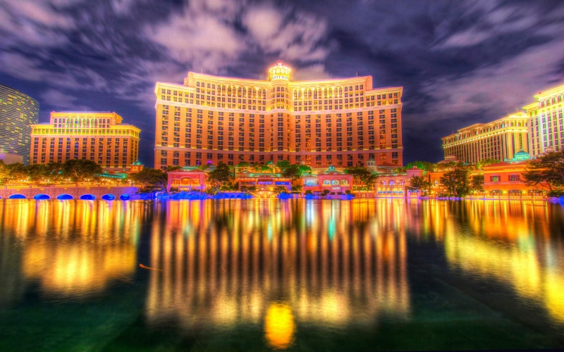 vegas, reflection, resolution, lake, desktop, bellagio, 2K, casino, hd, luxury, las, hotel