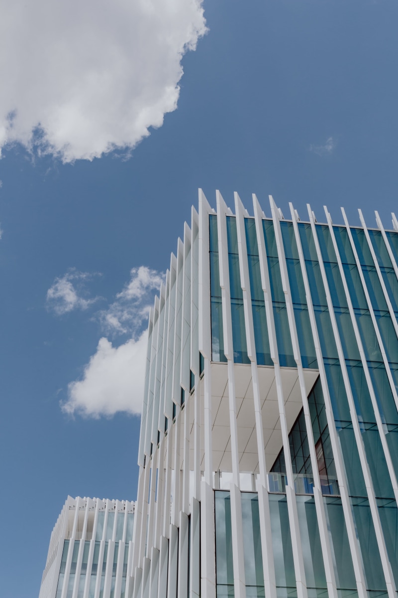 built structure, day, cloud - sky, sky, nature, pattern, architecture, window, white color, building exterior, white, portugal, architect, office, low angle view