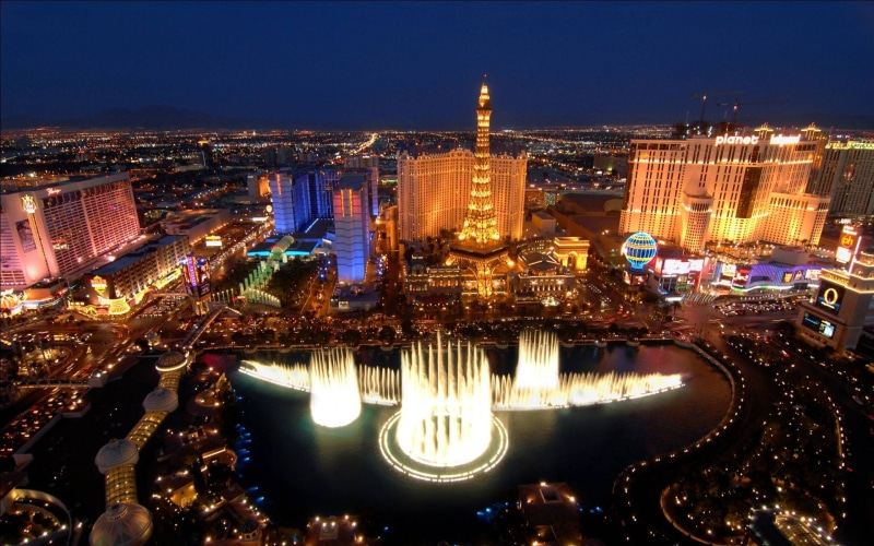 las, 1080P, north, paris, fountain, nevada, backgrounds, hotel, vegas, overnight, desktop, bellagio, america