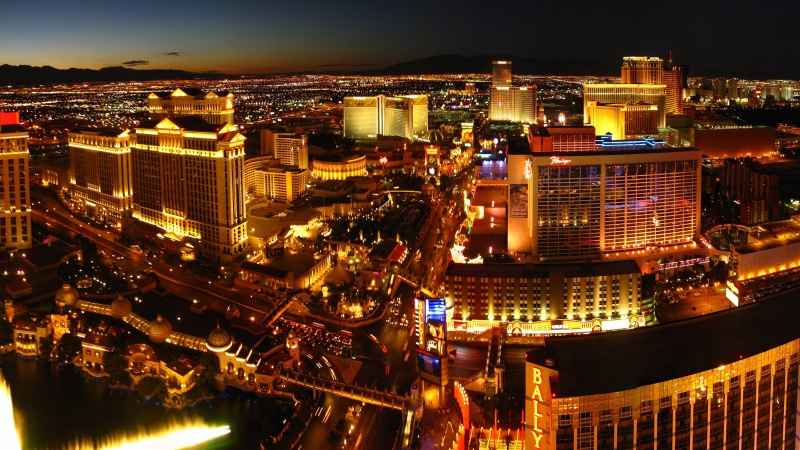 nature, architecture, city life, illuminated, building exterior, 5K, casino, nevada, building, residential district, hd, city, built structure, cityscape
