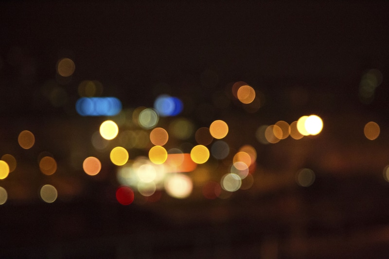 urban, shiny, architecture, vehicle light, city, no people, multi colored, circle, photographic Effects, night, defocused, abstract, nightlife, city life