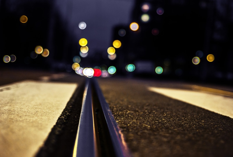 selective focus, night, street Light, city Life, multiple Lane Highway, background, direction, yellow, no People, urban, motion, close-up, dusk, transportation