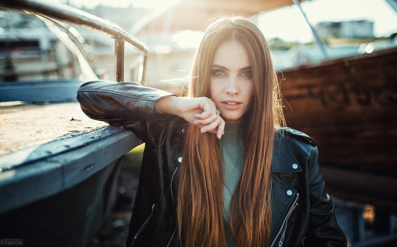 jacket, lifestyles, young adult, city, portrait, one person, women, fashion, Evgeny Freyer, 1080P, day, woman, 500px, straight hair, wearing, hairstyle
