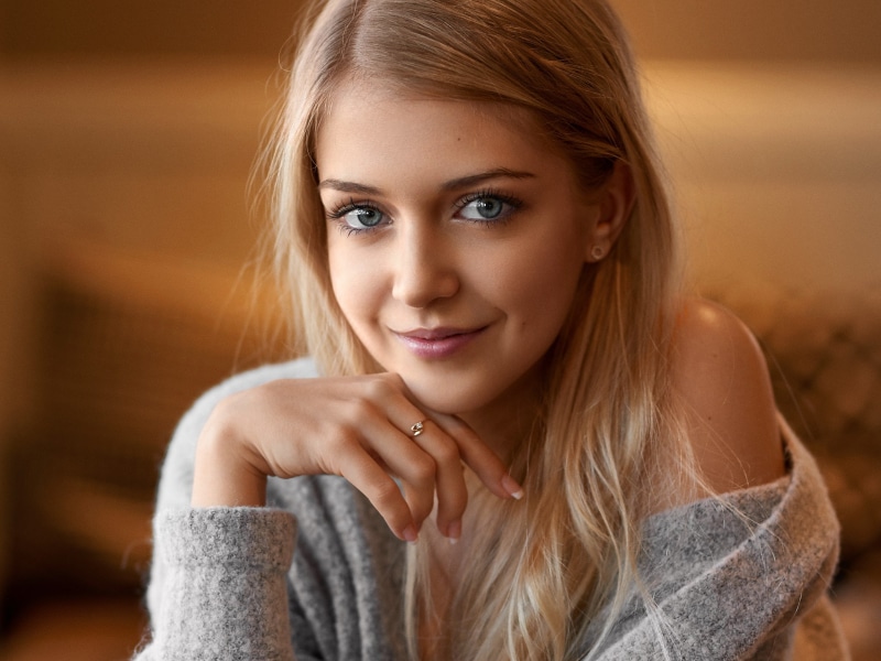blonde, face, long hair, young adult, beautiful people, smiling, teenager, happiness, beautiful woman, 1080P, adolescence, looking at camera, body part