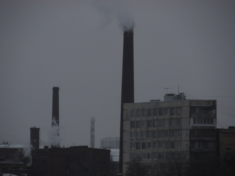 720P, outdoors, environmental issues, smoke - physical structure, pollution, sky, building exterior, smoke stack, simple background, nature, office building exterior