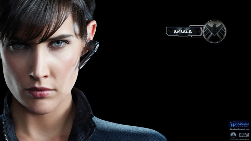 close-up, contemplation, The Avengers, top, adult, black, application, S.H.I.E.L.D., young adult, bangs, indoors, dark, beautiful people, one person, headshot