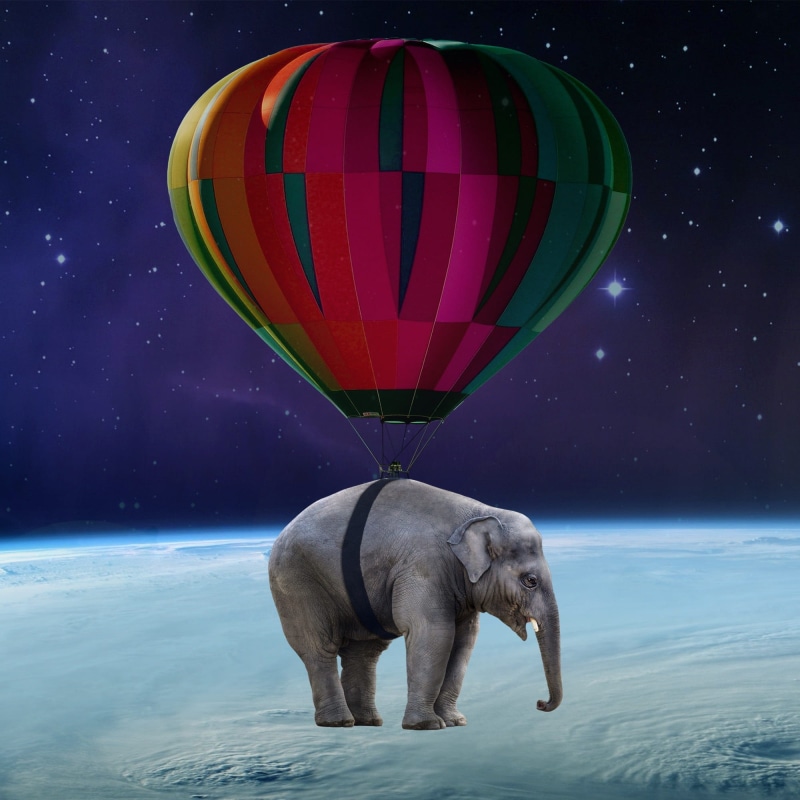 earth, astronomy, space art, space, balloon, sky, surface, top, satellite, image overlay, air, orbit, purple, transportation, astronaut, night, standing