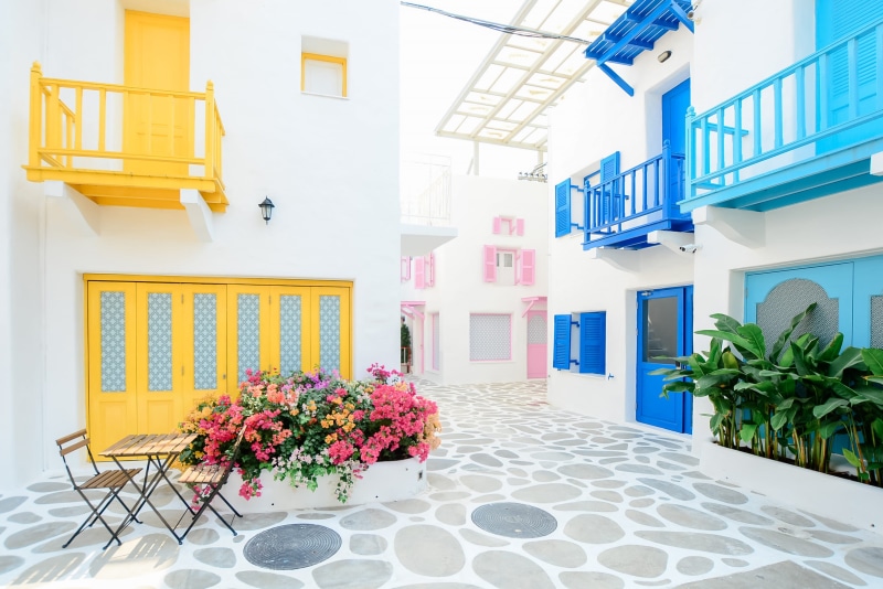 luxury, traditional, apartment, day, plants, no people, flower, window, 2K, residential, plant, potted plant, greece, multi colored, building, recreation