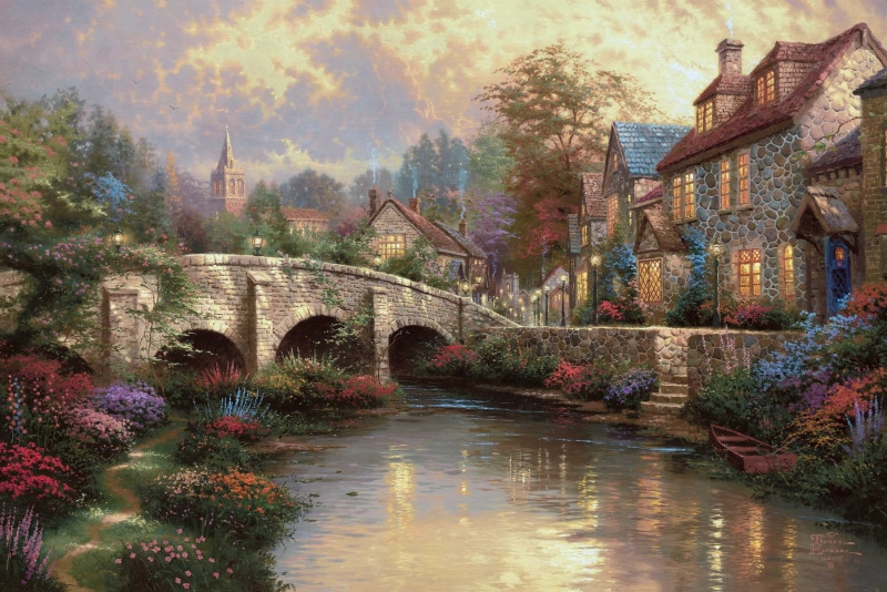 autumn, street, canal, famous Place, history, old, water, bridge - Man Made Structure, outdoors, building, urban Scene, arch bridge, village, Wiltshire District