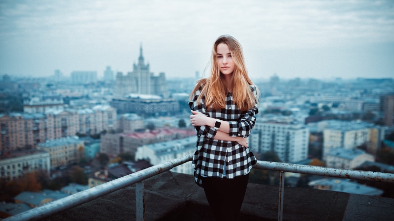travel, building Exterior, paris - France, woman, sleeved, balcony, cute, cheerful, black, vacations, architecture, fashion, arms crossed, urban Scene