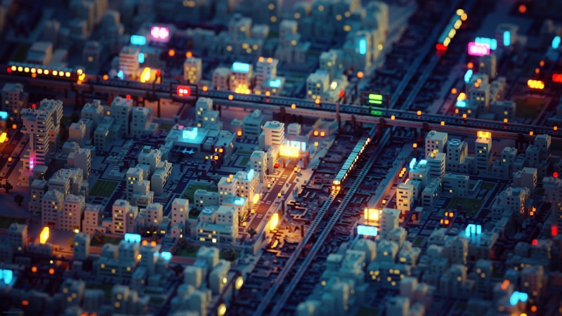 movie, road, blue, traffic, dusk, building Exterior, urban Skyline, lego, downtown District, building, city Life, famous Place, aerial View, night, city