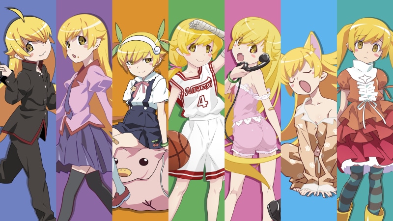 people, female likeness, representation, celebration, standing, clothing, Monogatari Series, 5K, costume, Oshino Shinobu, anime girls, anime, variation