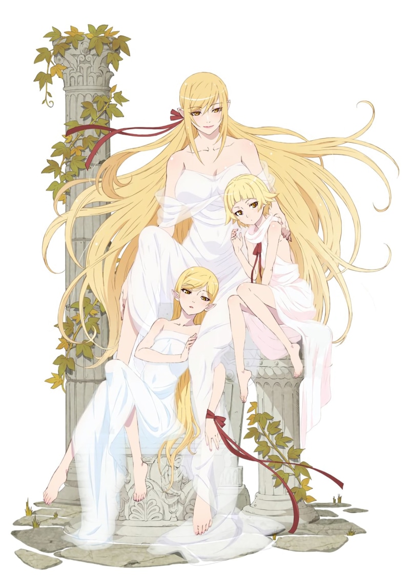 anime girls, white dress, 720P, Oshino Shinobu, Monogatari Series