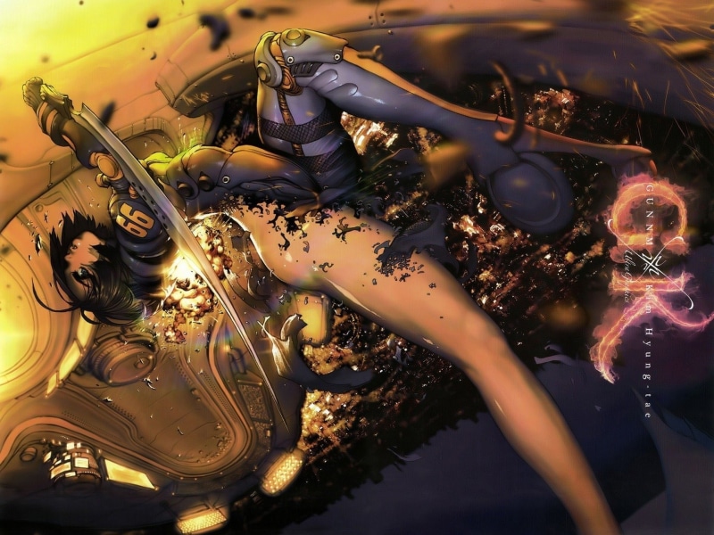 illuminated, 1080P, night, motion, Battle Angel Alita, outdoors, high angle view, mode of transportation, Gunnm, technology, close-up, celebration, arts culture and entertainment