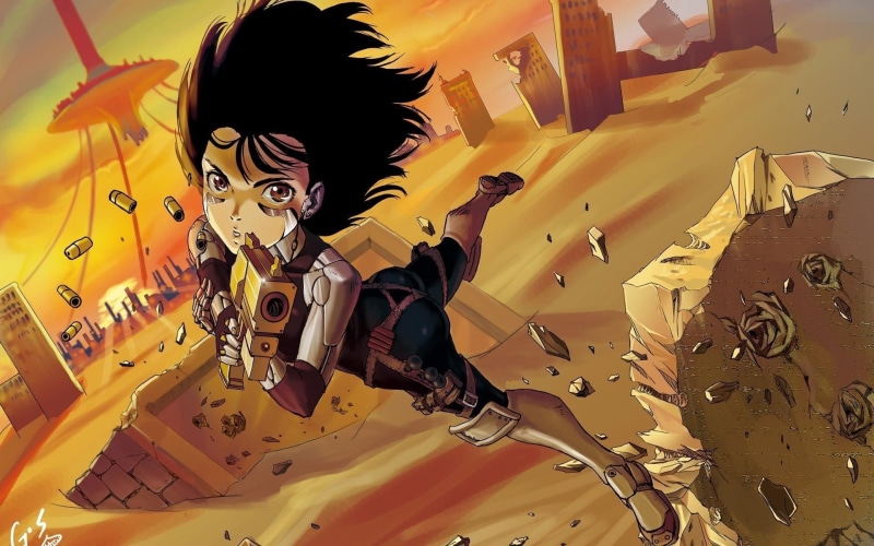 weapons, mystery, casual clothing, real people, night, fear, yellow, battle angel alita gunnm, woman, portrait, backgrounds, fantasy, front view, black