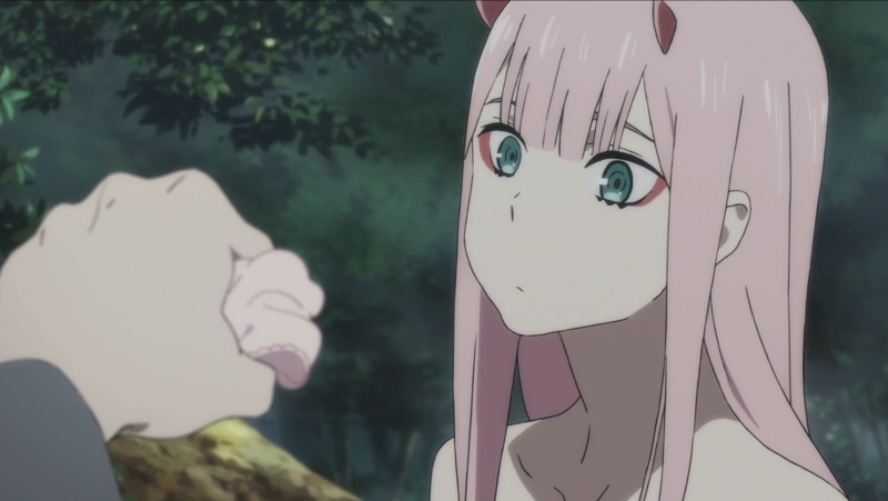 Strelitzia, pink hair, Code: 002(02), no laifu, Darling in the FranXX, horns, 1080P, No waifu, Strelizia (DARLING in the FRANXX)