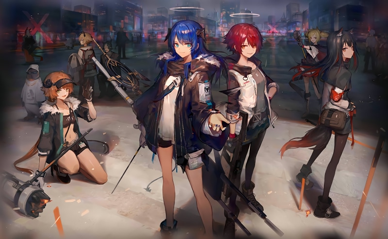 5K, Arknights, Exusiai (Arknights), 2D, anime girls