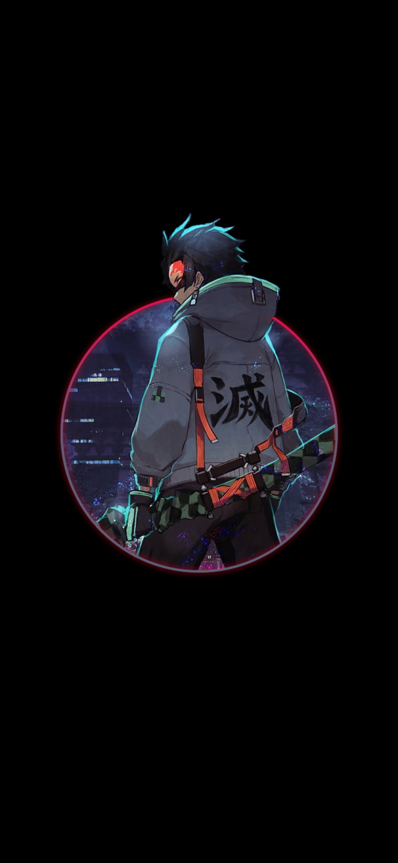 anime boys, vertical, 2K, Kimetsu no Yaiba, dark