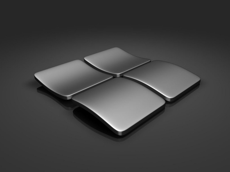 720P, logo, dark, microsoft, windows