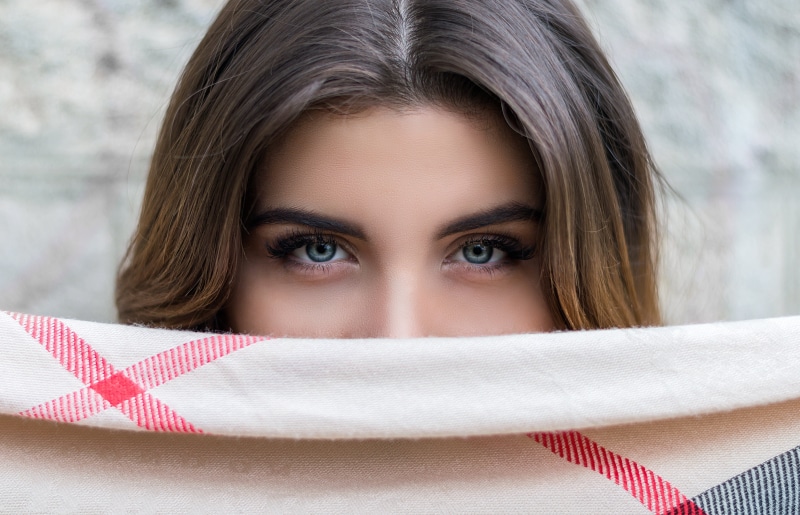 s, one woman only, eyes, 5K, people, young women, one young woman only, beautiful woman, body part, obscured face, hairstyle, looking at camera, front view