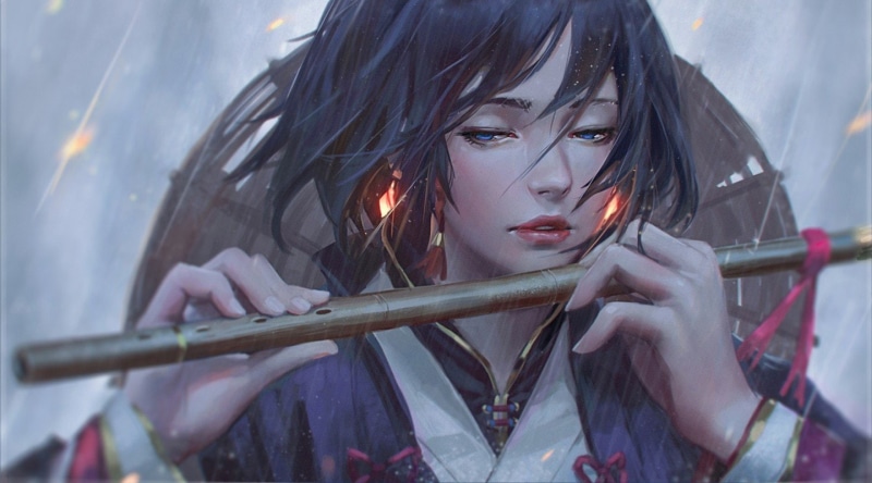 GUWEIZ, Solo, Anime Girls, 720P
