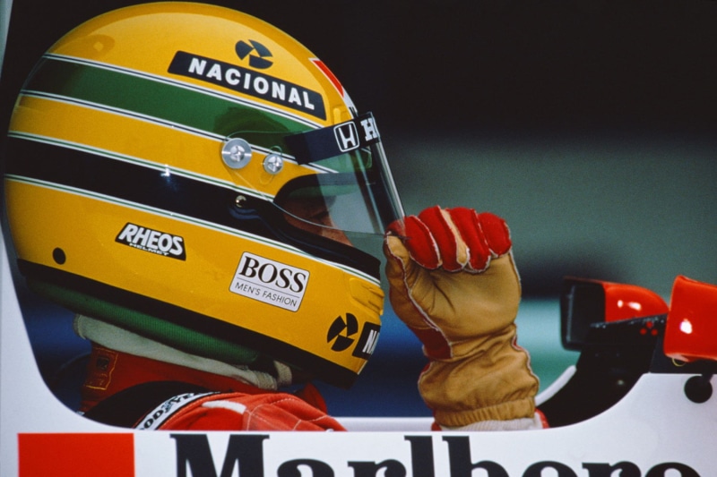 gloves, Ayrton Senna, 720P, helmet, Formula 1, Mclaren Mp4