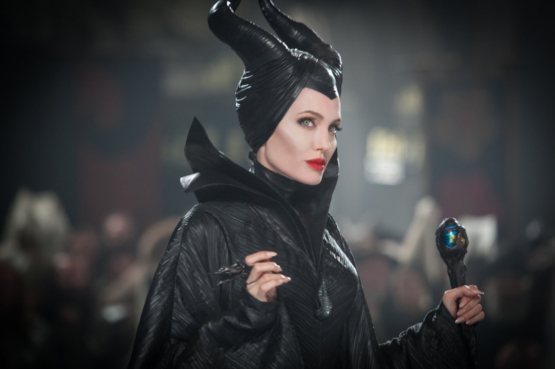 Angelina Jolie, Thriller, beauty, Dangerous, waist up, Romance, Face, focus on foreground, Witch, Drama, Mystery, Wand, Clothes, lifestyles, Movie, Black