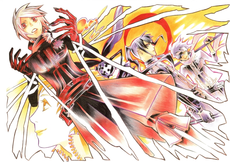 Lenalee, military uniform, magic, Timcanpy, scar, d.gray-man, All Walker, 4K, art, Lavi, bandages, Yu In The Blood, zipper, Katsura Hoshino, emblem