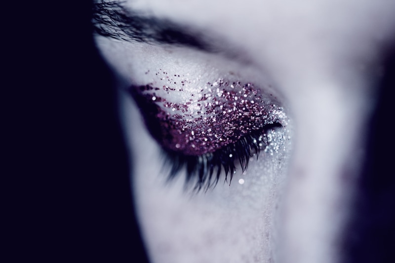 black magic, purple, 5K, alchemy, witch, beauty, magic, black background, beautiful woman, fashion, necromancy, eyeshadow, women, adult, eye, human lips