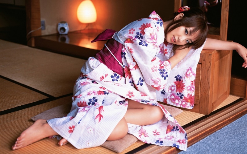 Girl, 1080P, Kimono, Beautiful, Japanese, Indoor