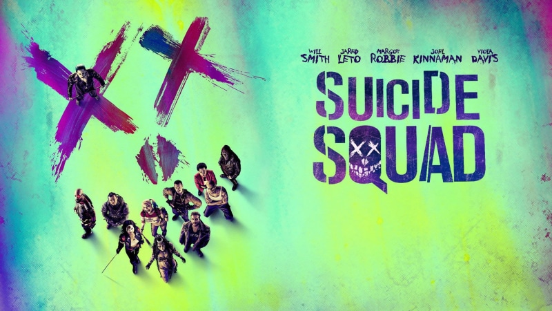 Margot Robbie, Movie, graffiti, art and craft, architecture, Harley Quinn, Will Smith, wall - building feature, Jared Leto, creativity, text, Joker, green color