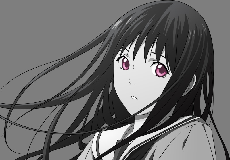 eyes, monochrome, transparent, com, konachan, iki, purple, hiyori, 244851, noragami, vector, 2K