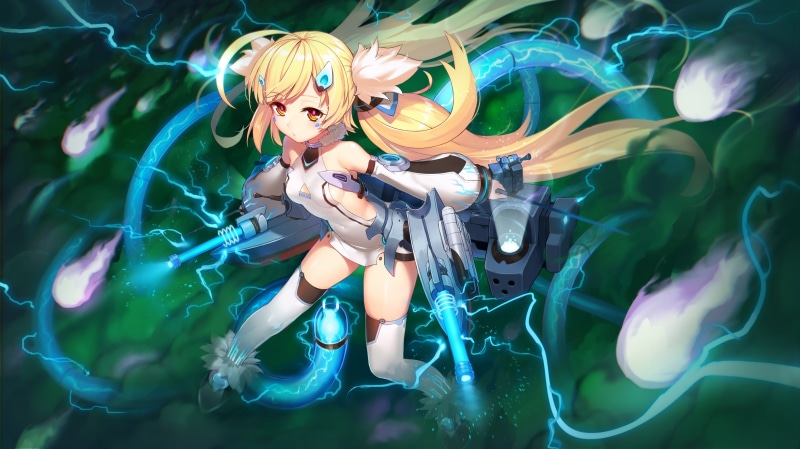 lane, mechagirl, soratobuiltusa, twintails, loli, azur, anthropomorphism, orange, konachan, thighhighs, bodysuit, skintight, blonde, hair, 2K, 256292