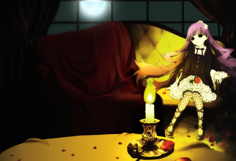 dress, sunako, kirishiki, thighhighs, 1080P, gothic, shiki, goth loli