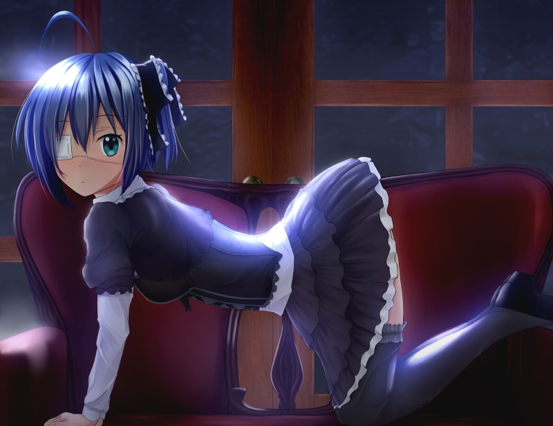 1080P, goth loli, chuunibyou, thighhighs, rikka, koi, takanashi, demo, shitai, yepatch