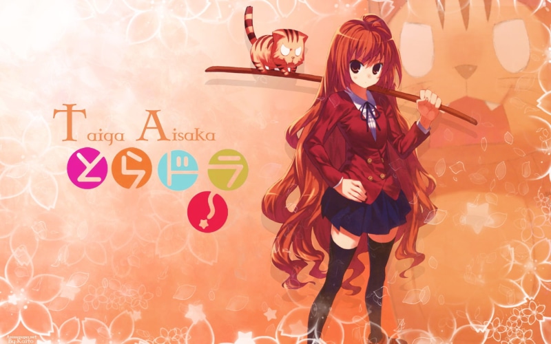thighhighs, toradora, 720P, seifuku, taiga, aisaka