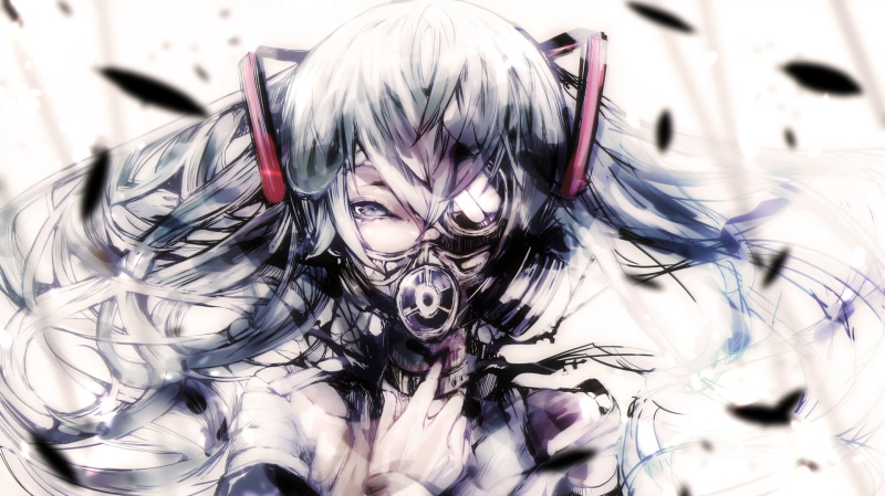 lifestyles, Vocaloid, obscured face, 1080P, portrait, women, hairstyle, young adult, human face, long hair, Hatsune Miku, indoors, aqua hair, young women