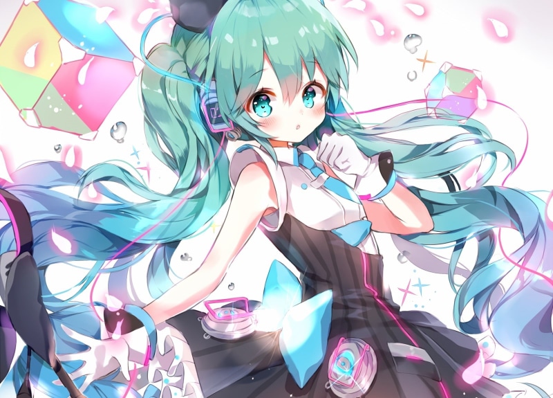 Anime, variation, creativity, multi colored, hatsune miku, choice, twintails, large group of objects, digital composite, indoors, celebration, full frame