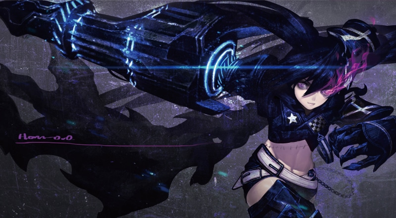mid adult, adult, front view, mid adult women, women, Black Rock Shooter, young adult, young women, hairstyle, lifestyles, real people, anime girls, Insane Black Rock Shooter