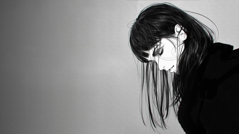 artwork, 1080P, monochrome, Ilya Kuvshinov