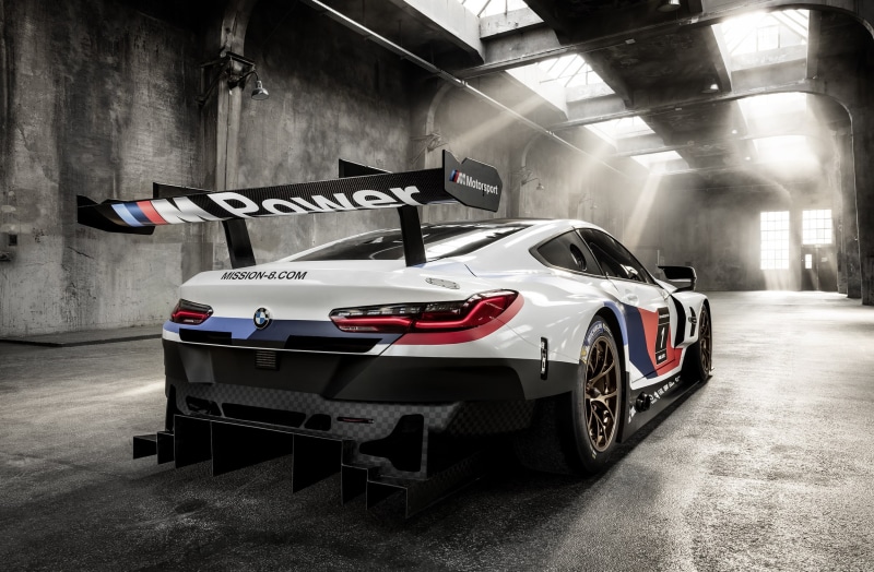 BMW M8 GTE, Rear view, 1080P